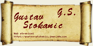 Gustav Stokanić vizit kartica